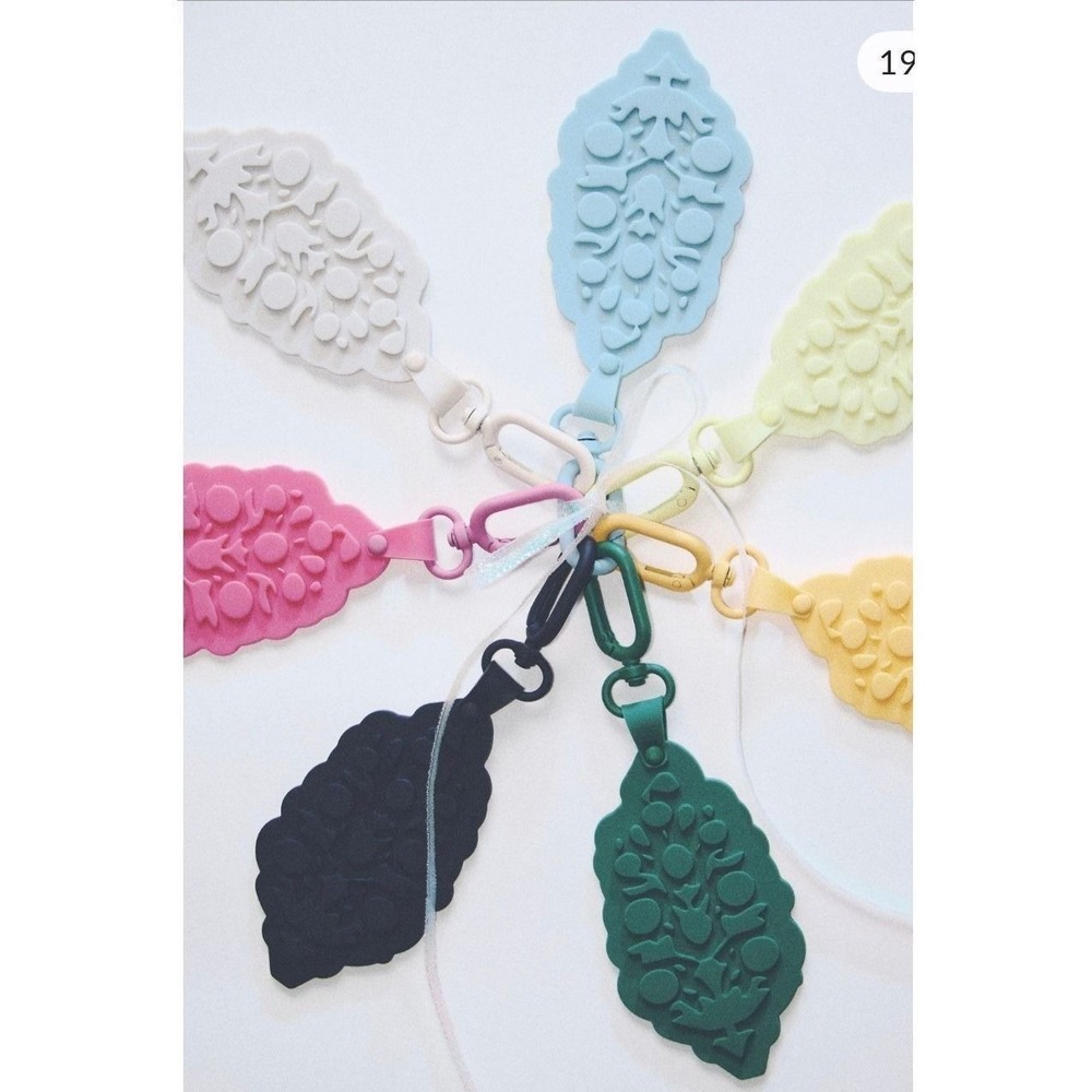 FP Movement by Free People Big Buti Keychain Sterling Green New NWT